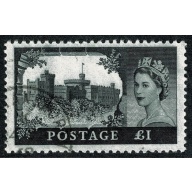 1967 £1 Black Bradbury Wilkinson. No Watermark. Very Fine used single. SG 762.