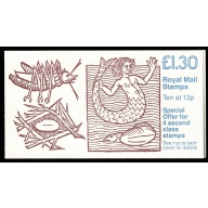£1.30. Linnean Society. Natural History Postcards Left margin plain pane DP 68D. SG FL12a