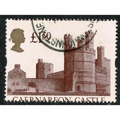 £1.50 Castle High Value with SHIFT OF PERFORATION. Used.