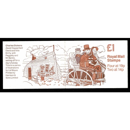 £1 Dickens No.3  "David Copperfield". DP117 Perf E3C SG FH13 (comb perf)
