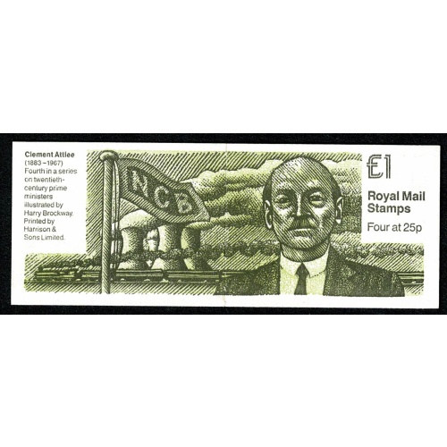 £1 Prime Ministers No.4  "Clement Attlee". DP214 Perf PI1 SG FH35