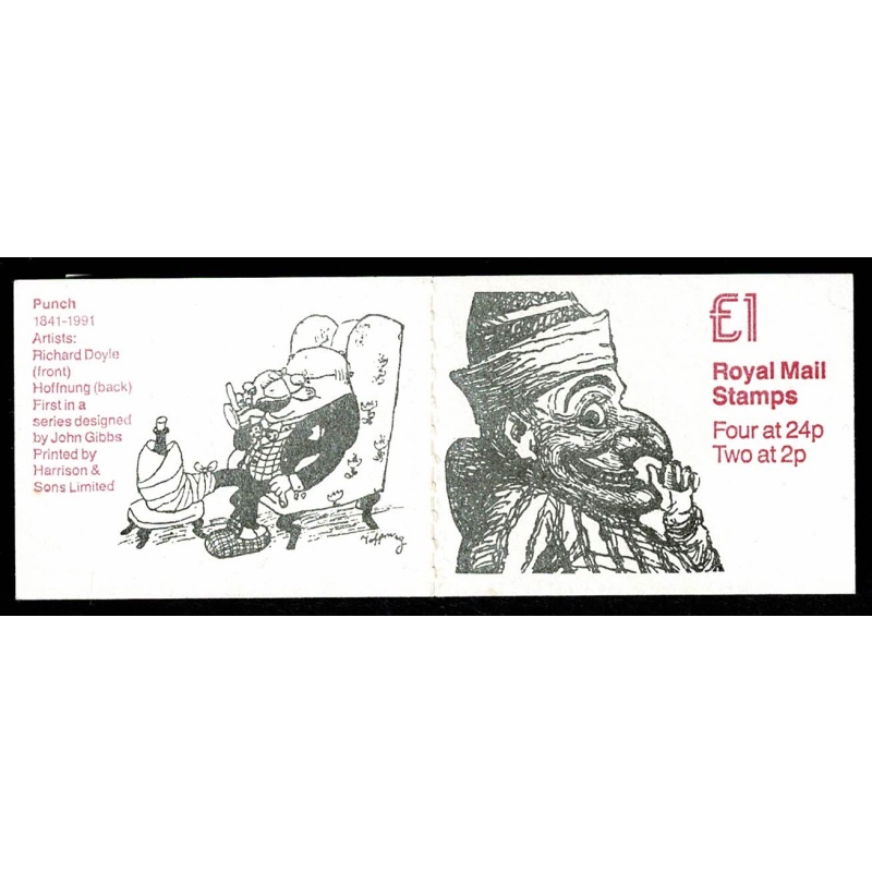 £1 Punch No.1  "Doyle/Hoffnung".  INCORRECT RATES 100g/35p. DP174 Perf E3R SG FH23