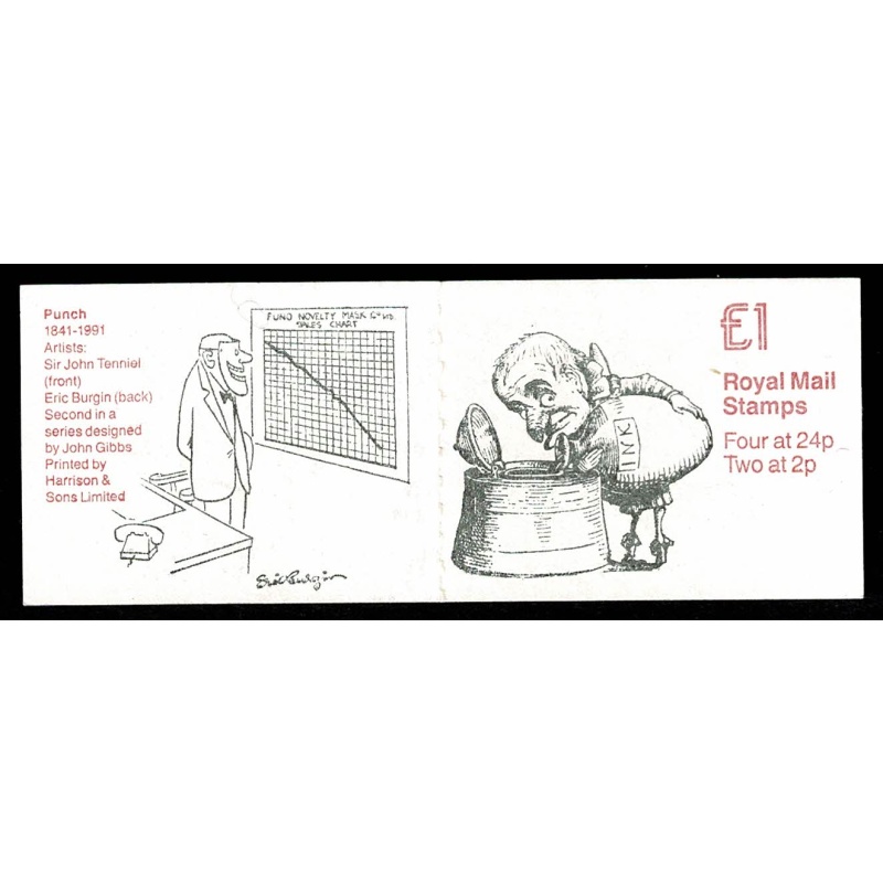 £1 Punch No.2  "Tenniel/Burgin".  DP174 Perf E3R SG FH24