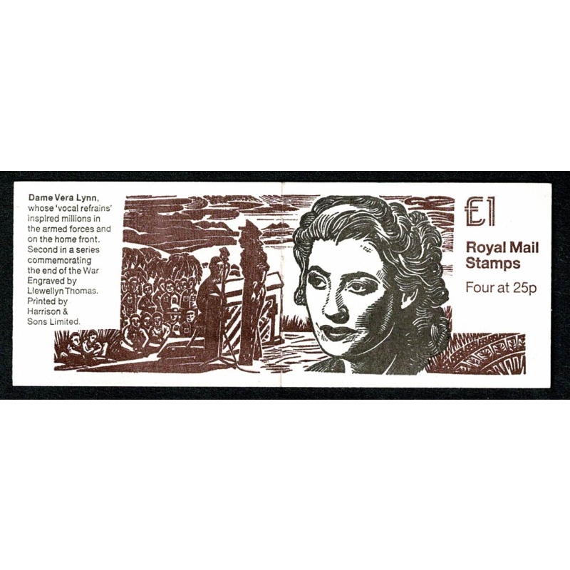 £1 End of WWII No.2   "Dame Vera Lynn". DP214 Perf PI1 SG FH37