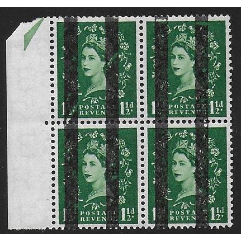 1½d green. Edwards Crown. Training School Bar Overprints