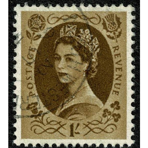 1/- bistre. Fine used. SG 584