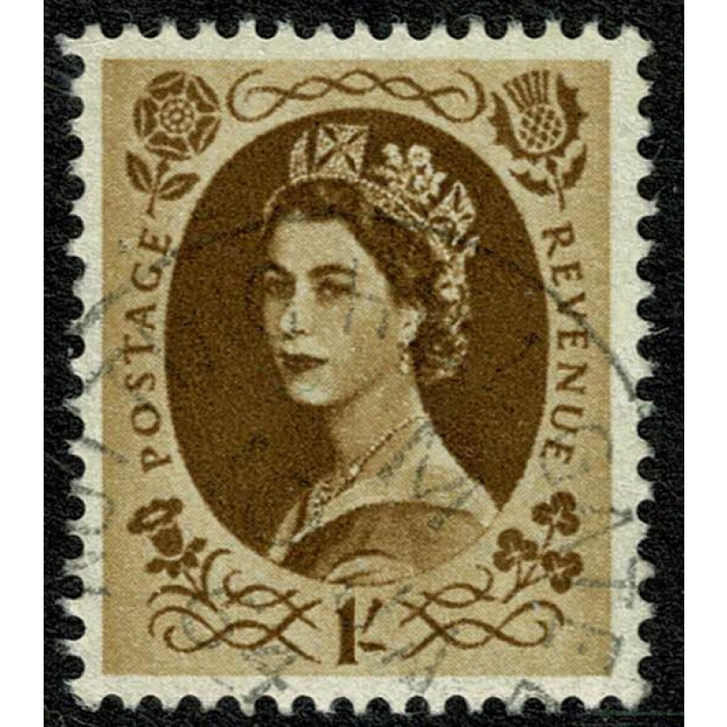 1/- bistre. Fine used. SG 584