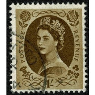 1/- bistre. Fine used. SG 584