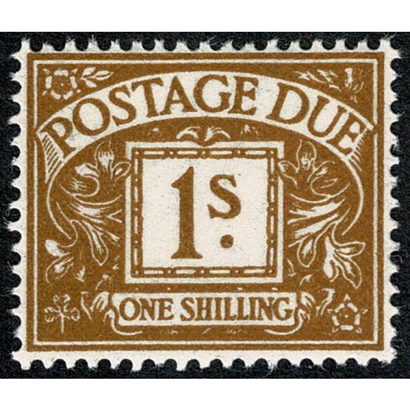 1/- ochre. Watermark Crowns. UM single SG D64