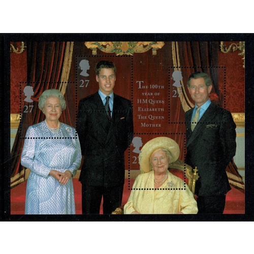 2000 Queen Mother 100th Birthday Miniature Sheet. Unmounted Mint. SG MS2161