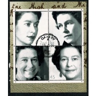 2002 Golden Jubilee. Booklet pane 2253b. Watermark "50" upright. Fine used.