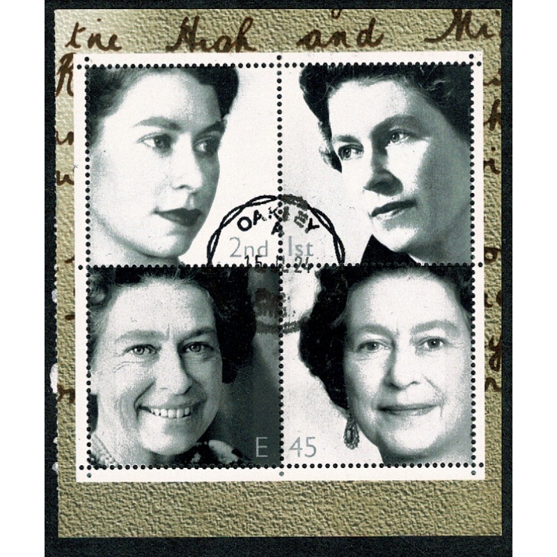 2002 Golden Jubilee. Booklet pane 2253b. Watermark "50" upright. Fine used.