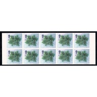 2002 Christmas 2nd. IMPERFORATE  BLOCK OF 10. SG 2321b