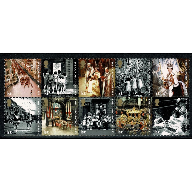 2003 Coronation. Set of 10 values. Unmounted Mint se-tenant block. SG 2368-2377