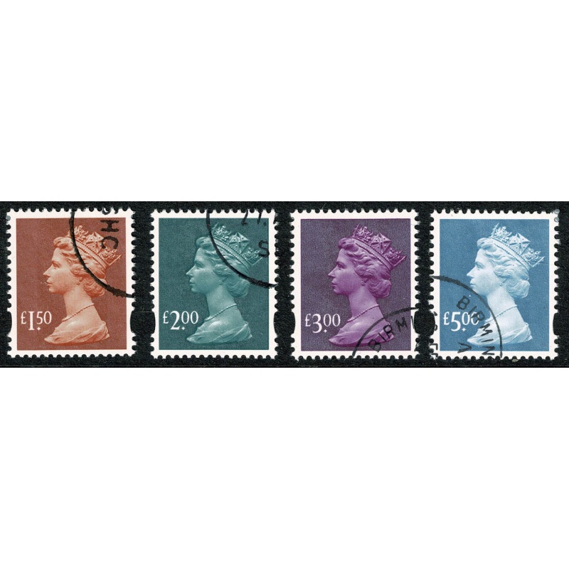 2003 Machin £1.50-£5 Gravure high values set of 4. Fine Used. SG Y1746-Y1749