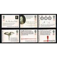 2004 Royal Society of Arts. Set of 6 values. Unmounted Mint.