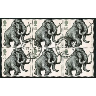 2006 Ice Age Animals 68p. Fine used block of six. SG 2618