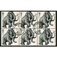 2006 Ice Age Animals 68p. Fine used block of six. SG 2618