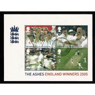 2005 The Ashes Winners Miniature Sheet. Fine Used. SG MS2573