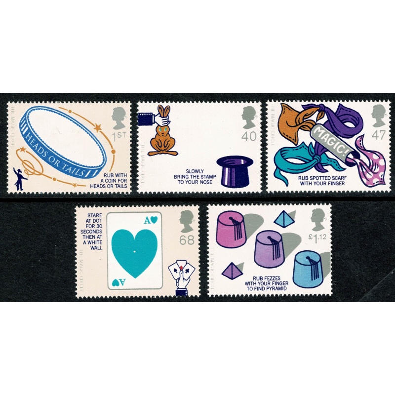 2005 Centenary of The Magic Circle. Set of 5 values. Unmounted Mint.