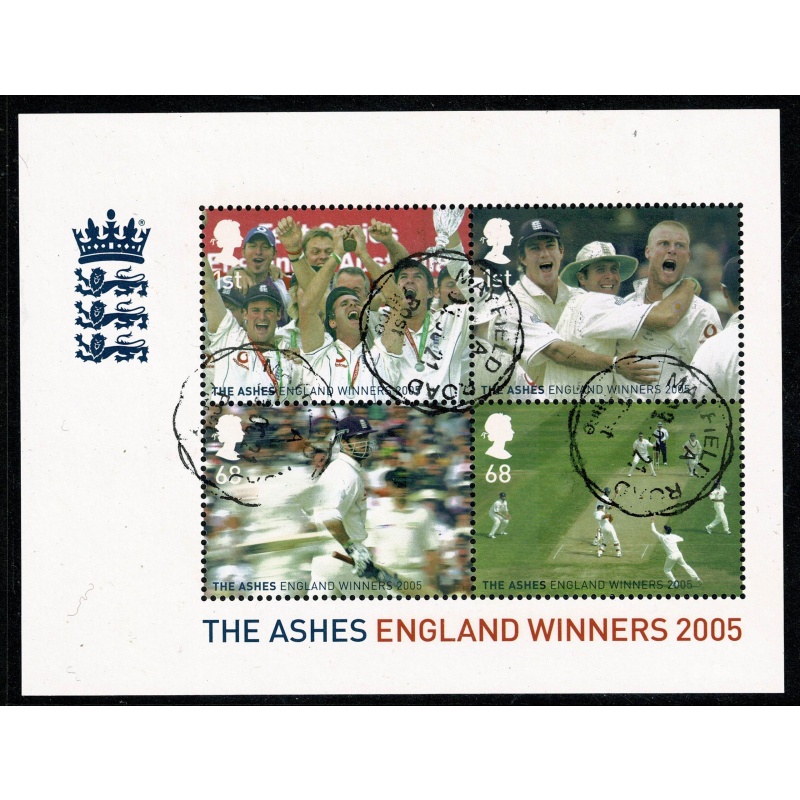 2005 The Ashes Winners Miniature Sheet. Fine Used. SG MS2573