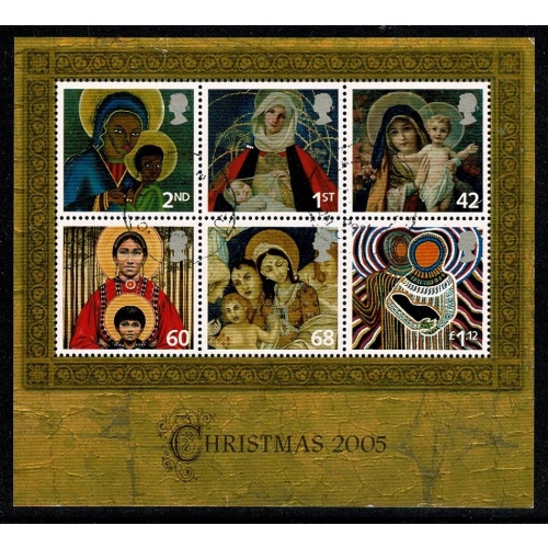 2005 Christmas Miniature Sheet. Fine Used. SG MS2588