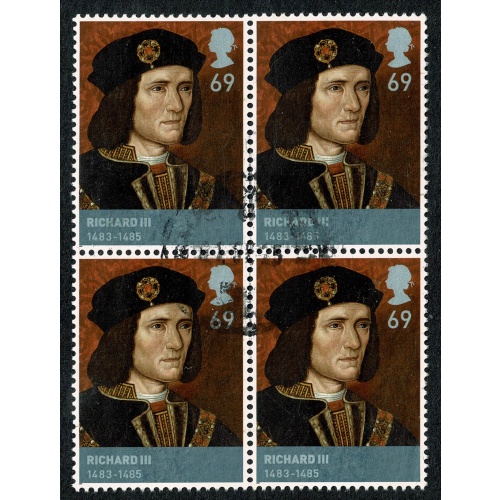 2008 Kings & Queens (House of Lancaster & York) 69p. Block of 4 Fine Used. SG 2817.