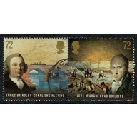 2009 Industrial Revolution 72p se-tenant pair FIne Used. SG 29222/2923