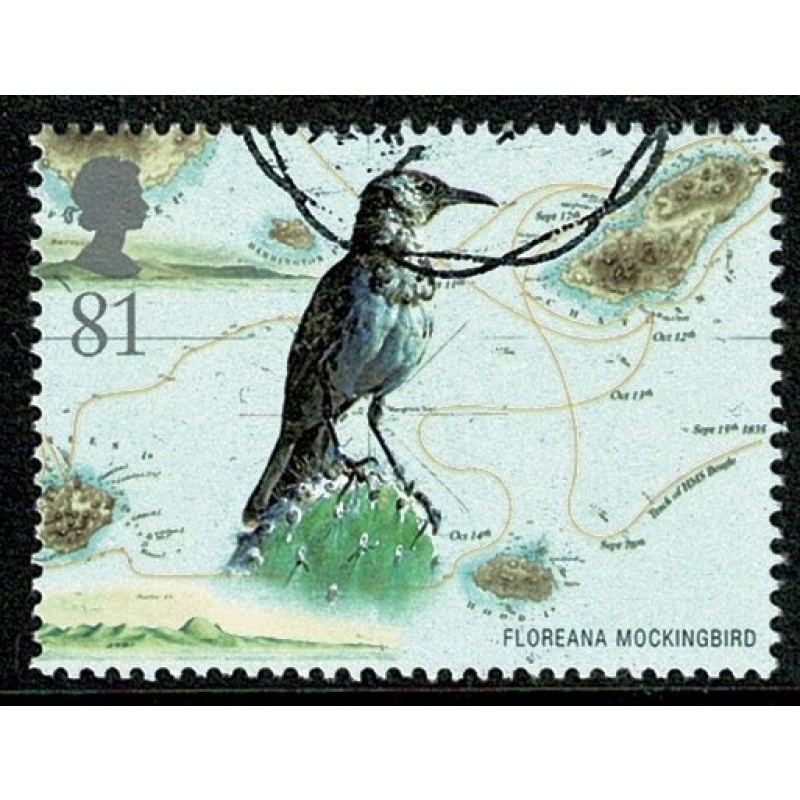 2009 Darwin. Fine Used 81p ex Miniature Sheet MS2904.