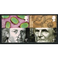 2010 350th Anniv. Royal Society. 1st Class s/t pair Jenner/Babbage. SG 3028/3029