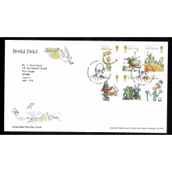 2012 Roald Dahl. Set of 3 FDCs. Tallent's House Handstamp.