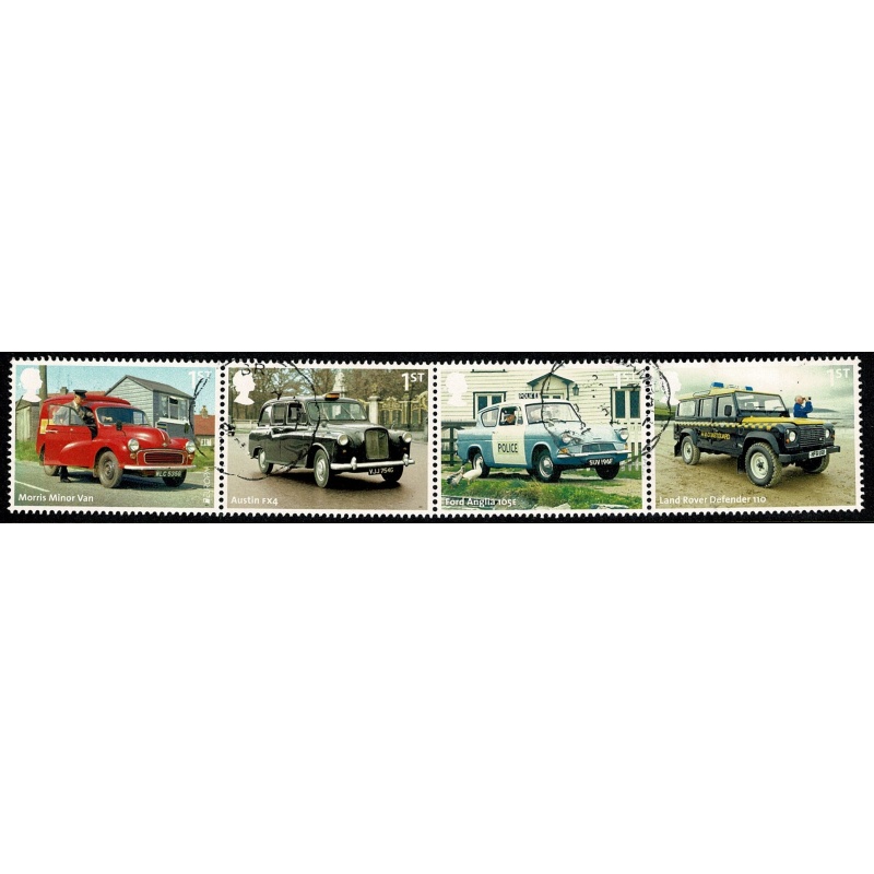 2013 British Auto Legends. s/t strip ex Miniature Sheet SG MS3518