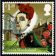 2015 Alice in Wonderland £1.28 Queen of Hearts. Fine used. SG 3664