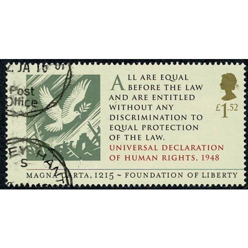 2015 Magna Carta £1.52 Universal Declaration.. Fine Used SG 3722