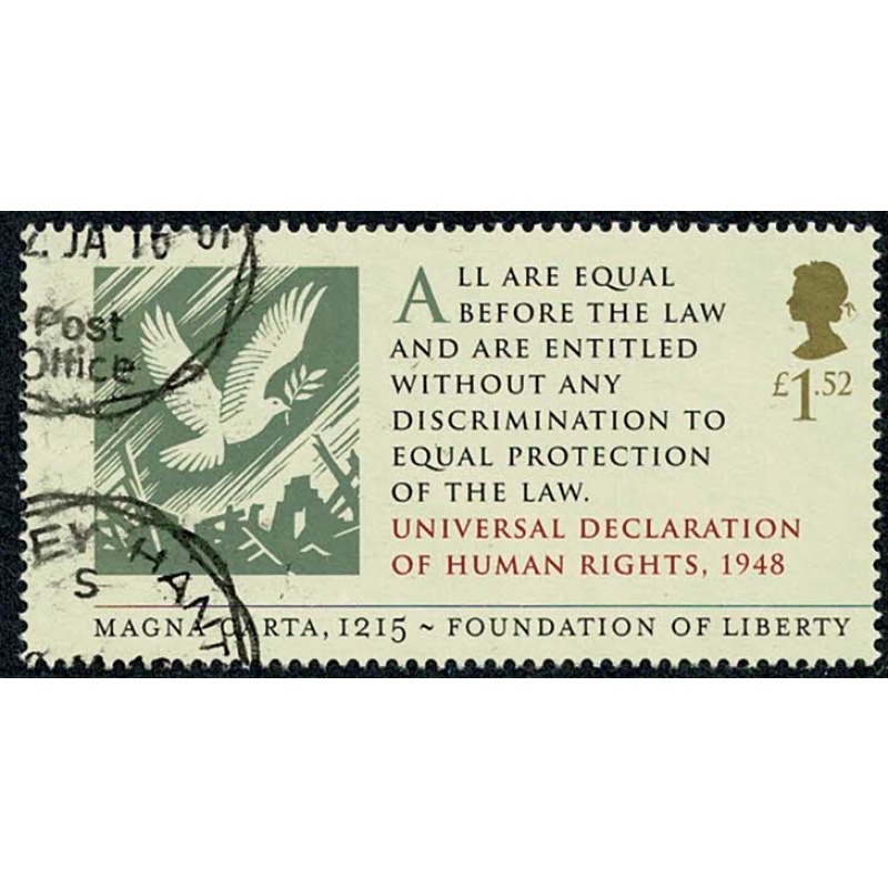 2015 Magna Carta £1.52 Universal Declaration.. Fine Used SG 3722