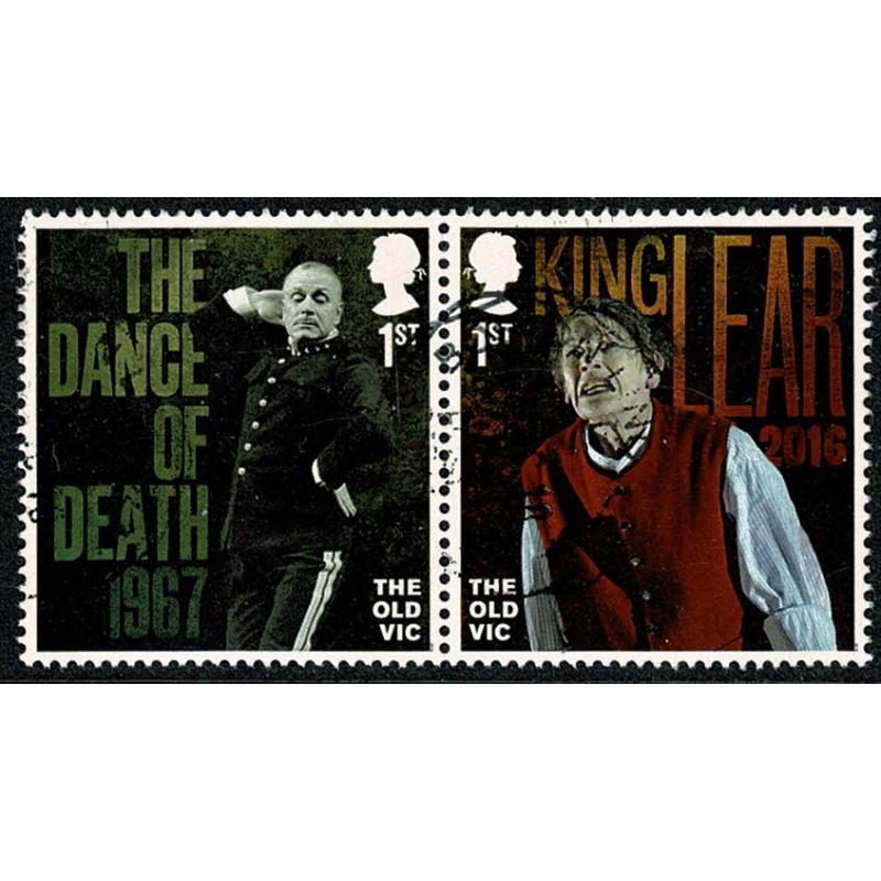 2018 The Old Vic, 1st Class. Very fine used se-tenant pair. SG 4125/4126