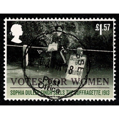 2018 Votes for Women. £1.57 "Sophia Singh" Fine used . SG 4056