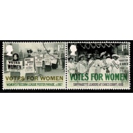 2018 Votes for Women. 1st s/t pair Fine used . SG 4052/4053