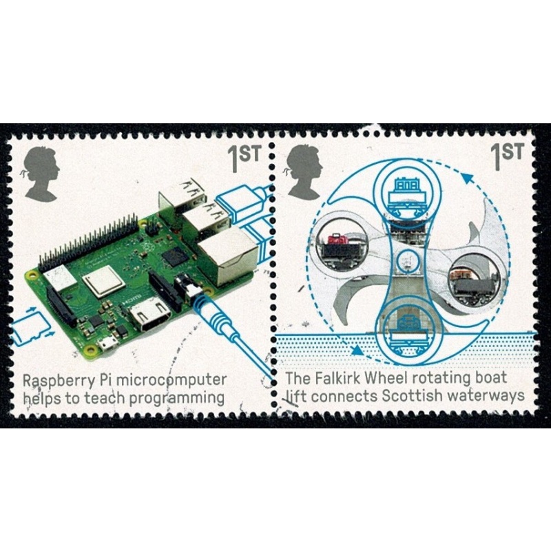 2019 British Engineering. 1st Fine used s/t pair. SG 4212/4213