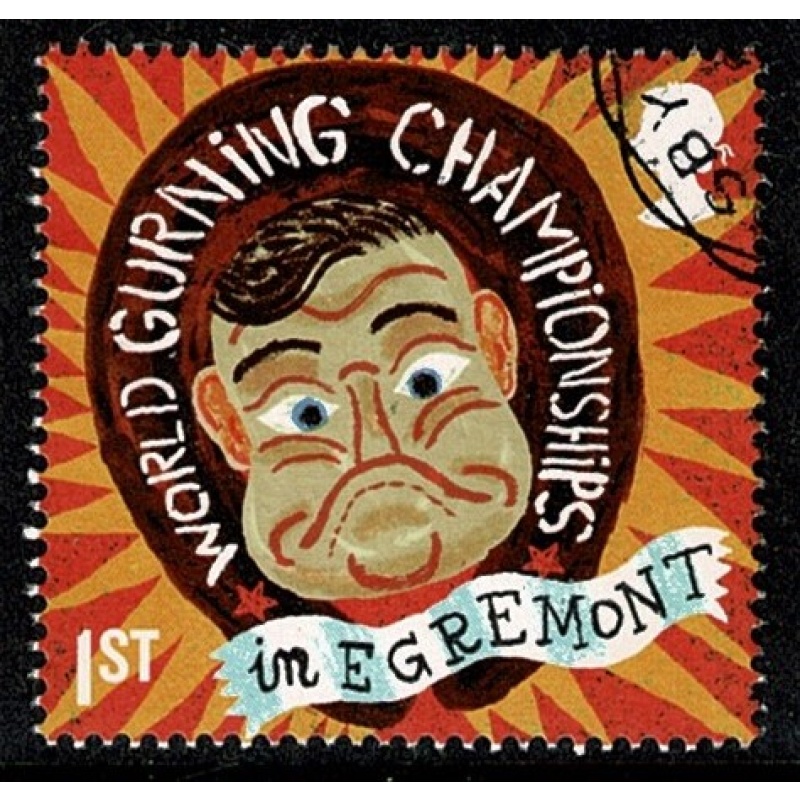 2019 Curious Customs. 1st "Gurning" Fine used. SG 4241