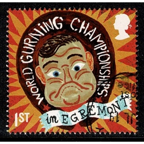 2019 Curious Customs. 1st "Gurning" Fine used. SG 4241