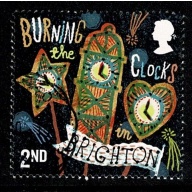 2019 Curious Customs. 2nd "Burning Clocks" Fine used. SG 4239