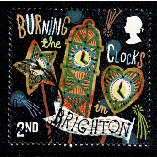 2019 Curious Customs. 2nd "Burning Clocks" Fine used. SG 4239