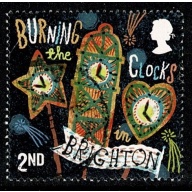 2019 Curious Customs. 2nd "Burning Clocks" Fine used. SG 4239