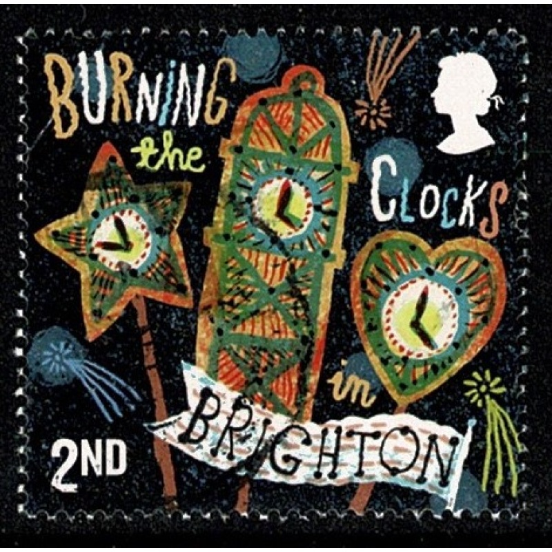 2019 Curious Customs. 2nd "Burning Clocks" Fine used. SG 4239