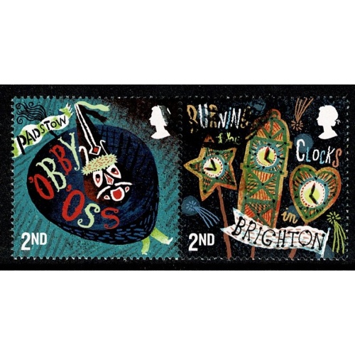 2019 Curious Customs. 2nd s/t pair Fine used. SG 4239/4240