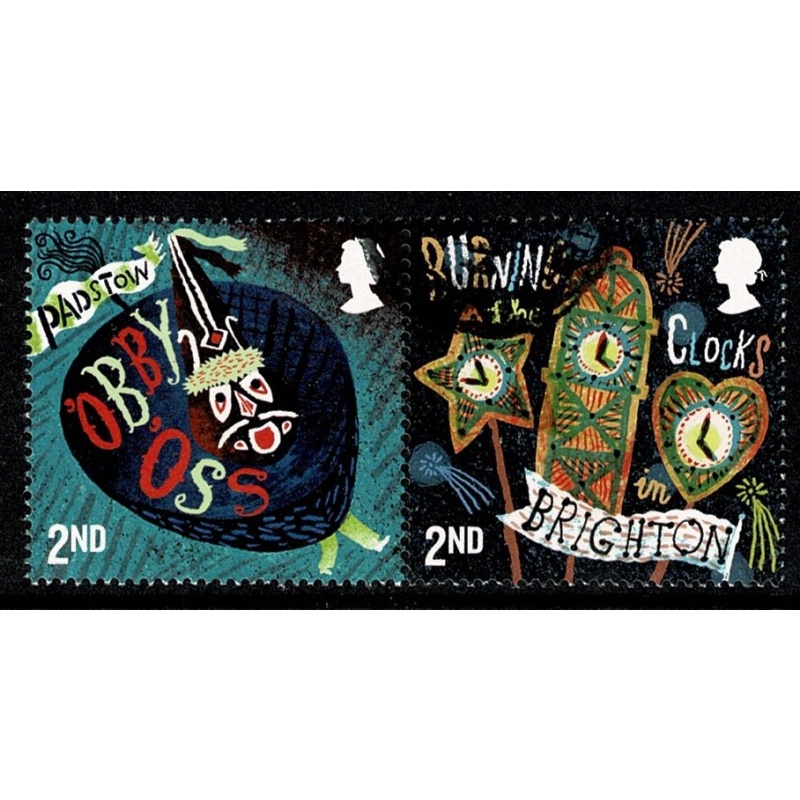 2019 Curious Customs. 2nd s/t pair Fine used. SG 4239/4240