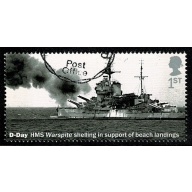 2019 D-Day. 1st "HMS Warspite" Fine used. SG 4231