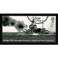 2019 D-Day. 1st "HMS Warspite" Fine used. SG 4231
