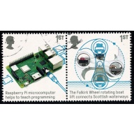 2019 British Engineering. 1st Fine used s/t pair. SG 4212/4213